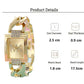 Watch Women's Gold Tone Square Dial, Elegant Alloy Band With Crystal Accents, Summer 2026 Gift