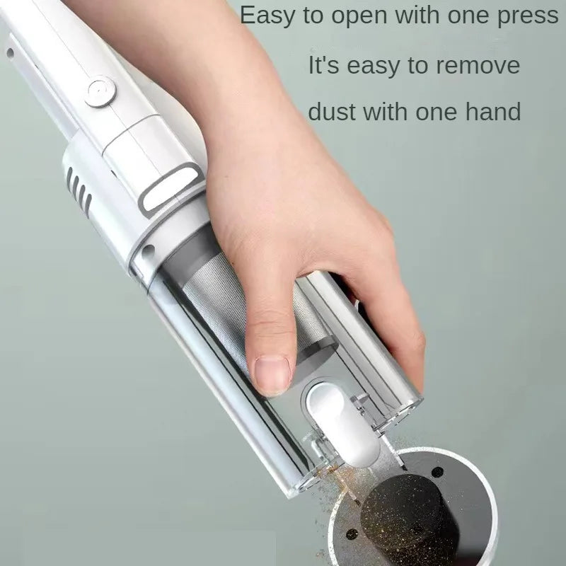 Powerful Cordless Hand-Held Vacuum Cleaner - Suction for Household Cleaning & Car Use