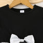 Plush girls' dress - Korean-style timeless heart-print, polyester, party wear for spring birthdays