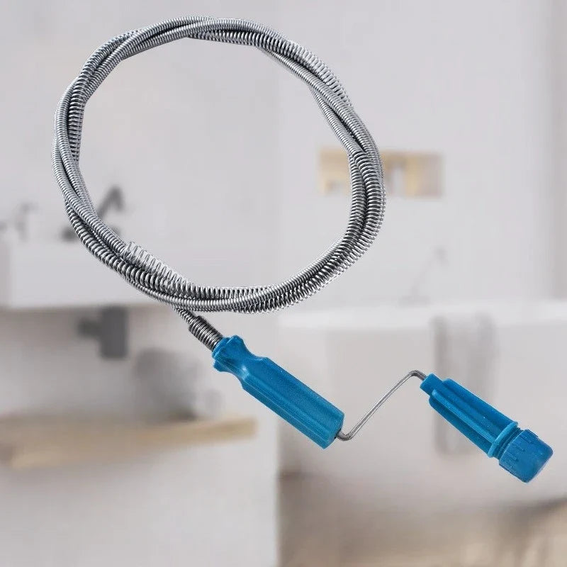 Drain Unclogger Spring Steel Wire Device Effortless Flexible Pipe Snake For Toilets And Drains Fall 2026 Household DIY