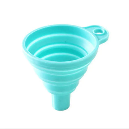 Household Telescopic Funnel Kitchen Device - High Temperature Resistant Mini Folding Funnel - 4 Colors Available