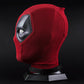 Deadpool Breathable Full Head Cosplay Mask for Adults - 2025 Halloween Costume Accessory, Red and Black Latex Design