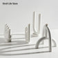 Ceramic Candle Holders Kit Of 3 White Scandinavian Minimalist Candle Stands Fall 2025 Contemporary Centerpiece Gift