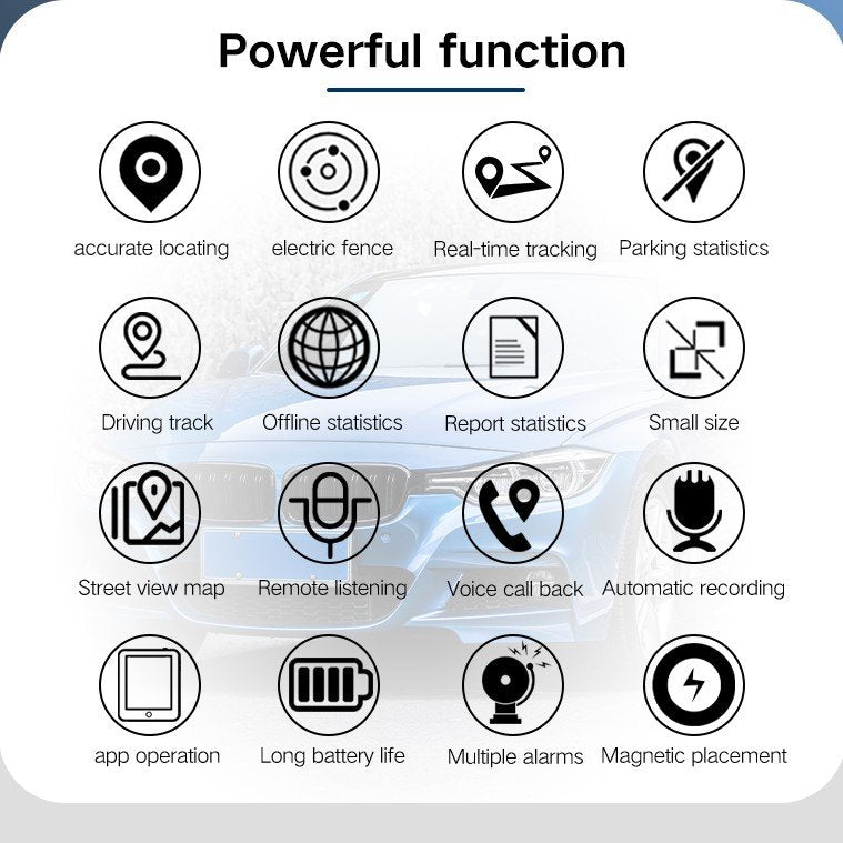 Real-Time Vehicle Tracker, Magnetic Anti-Theft GPS Device, Long Battery Life – GPS Tracker for Cars