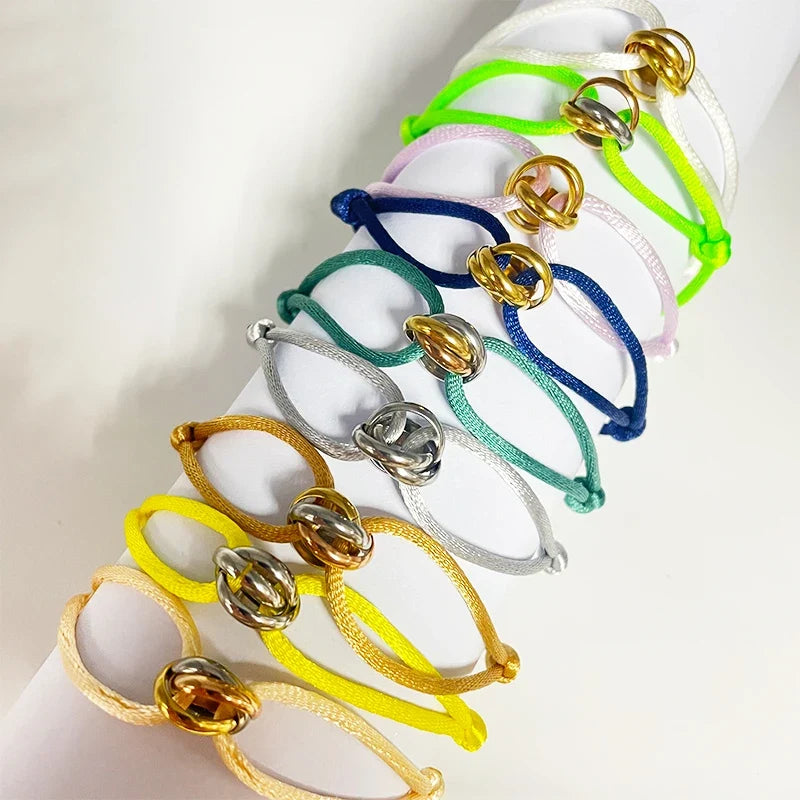 Bracelet Rope Chain Wrap Bracelet Flexible Unisex Jewelry 3 Metal Buckle Fall 2026 Trend Gift