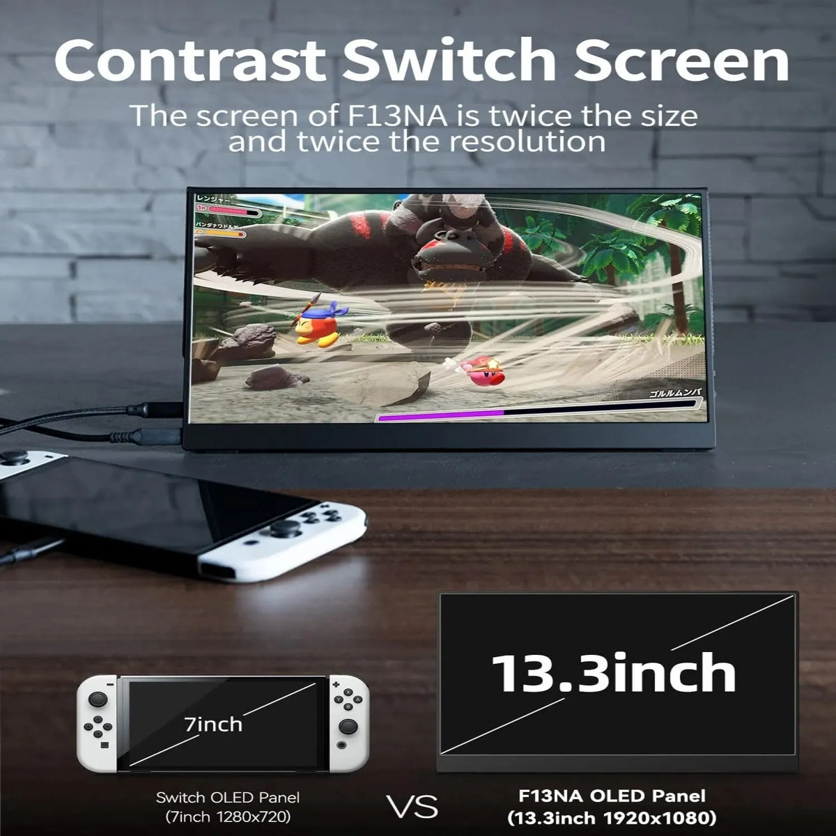 OLED 13.3 Inch Travel-Friendly Monitor 1ms HDR 100 Percent DCI P3