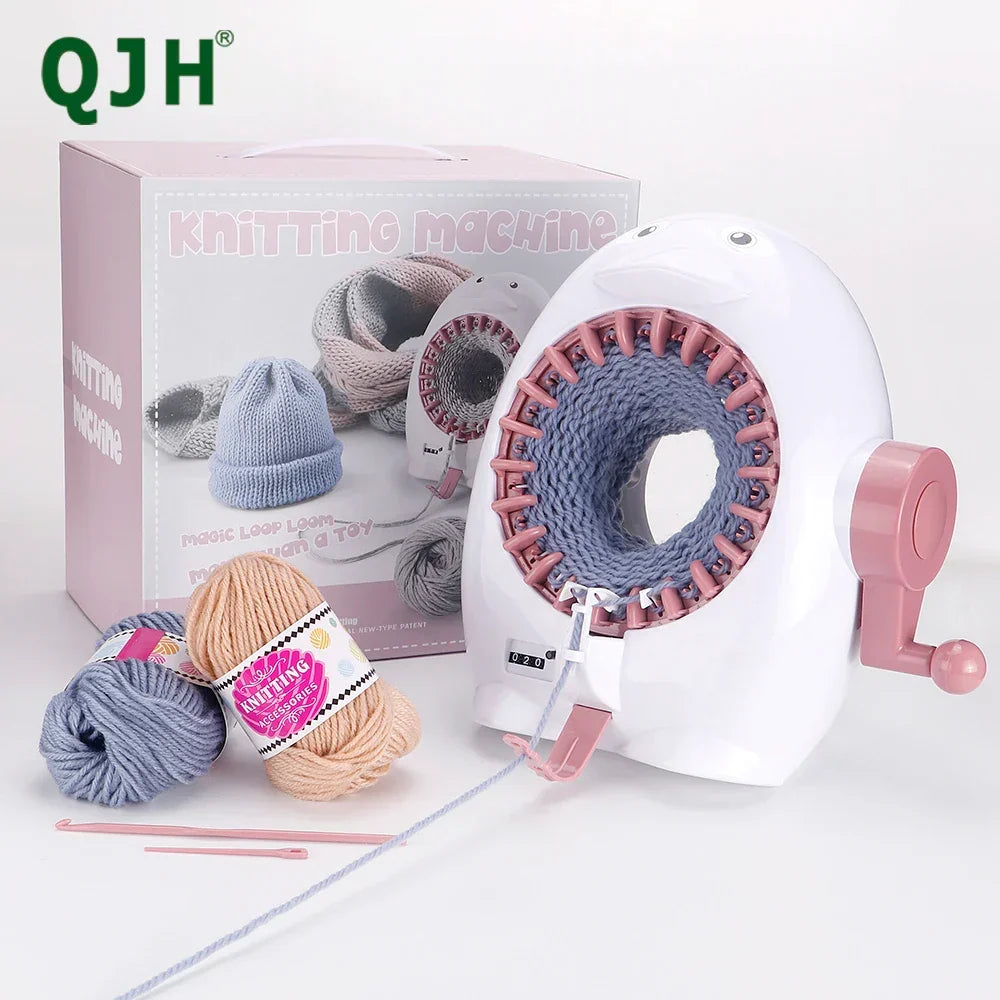 Knitting Machine 22-Needle Penguin Loom Kit Hand-Operated Circular Knitter Fall 2025 DIY Scarves Hats Socks