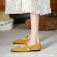 Women Stretchy Mary Jane Flats - Ribbed Knit For Spring