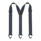 Black Suspenders 3.8cm Wide Y-Back Elastic Work Braces Fall 2026 With Plastic Gripper Clasps