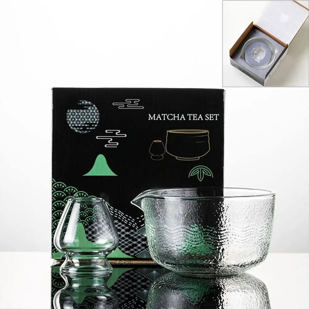 Mixing Matcha Bowl Glass Pouring Spout Japanese Tea