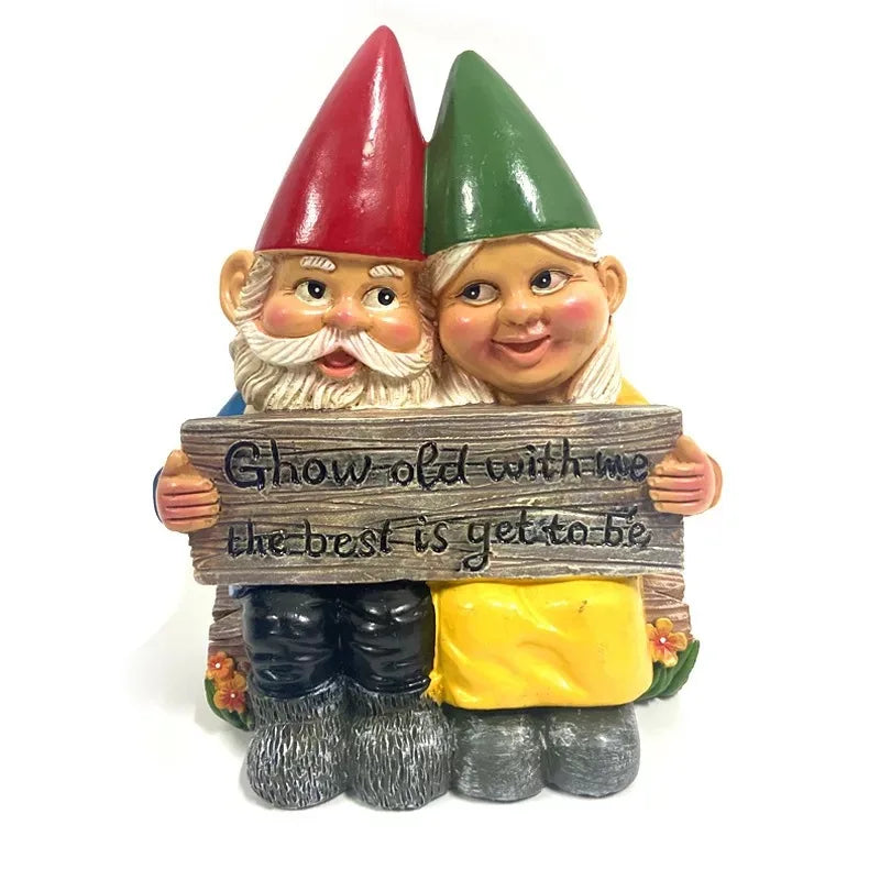 Christmas2026 Edition Ornaments Garden Dwarf Statues Cartoon Gnomes 1 To 2 Pcs Kit Gift Idea Holiday Decor