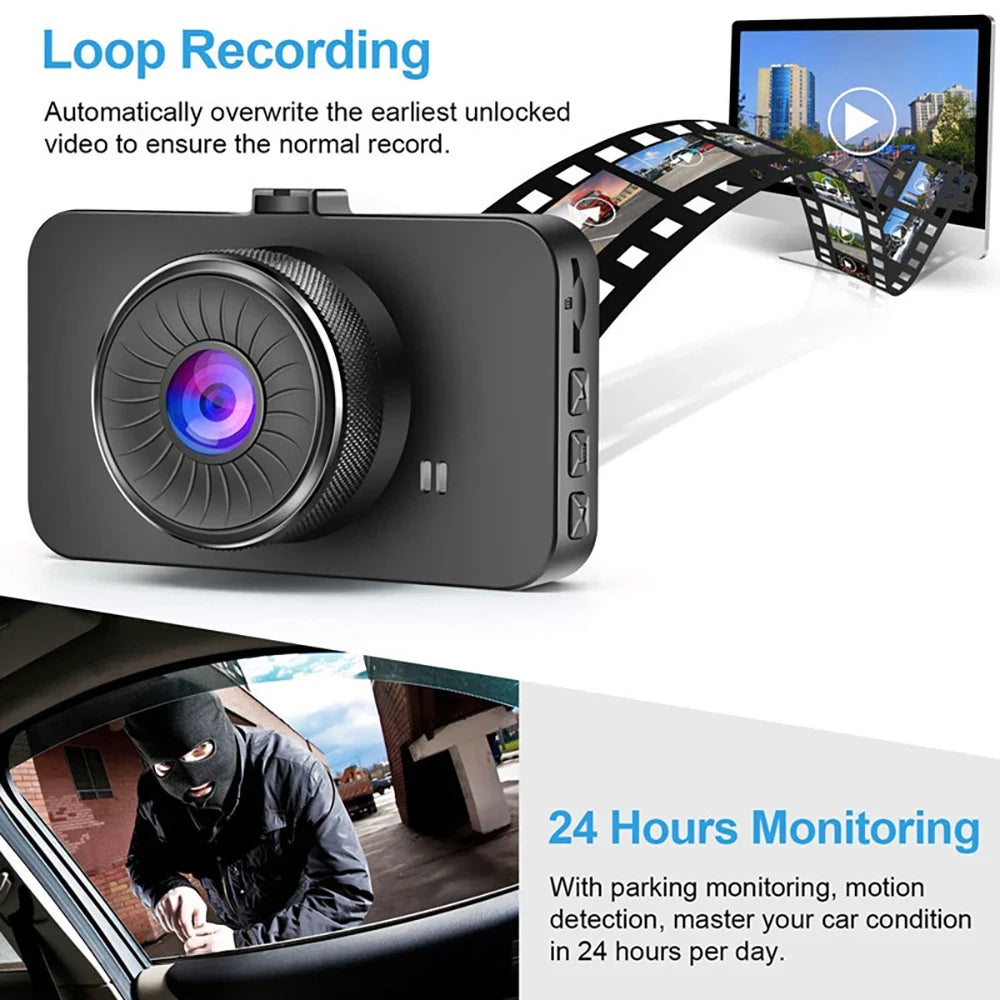 WiFi Car Full HD 1080P Dash Cam with Night Vision and GPS Logger