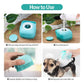 Dog Silicone Grooming Massage Gloves - Pet Bath Brush with Shampoo Dispensing Feature