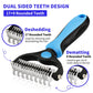 Pet Grooming Maintenance Deshedding Brush for Dogs & Cats - Fur Remover & Knot Cutter Comb