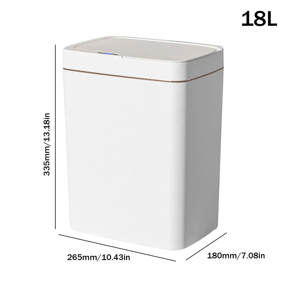 Smart Sensor Trash Can 15L 18L Touchless Quiet Water-Resistant