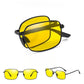 Folding Polarized Sunglasses 2 Pack Dual Use Driving Day Night Color Changing Square Frame Spring 2026 Trend