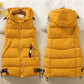 Long Quilted, Cotton Shell – Warm Cozy Women’s Puffer Vest