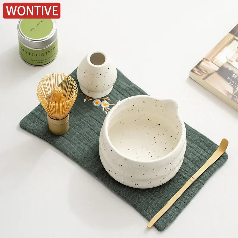 Matcha Whisk Bamboo Chasen Tea Kit Tea Ceremony Essentials Fall 2025 Creates Creamy Froth Eco Friendly Gift