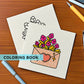Book Coloring Adult Doodles Cozy Hearts Theme Fall 2025 Stress Relief Gift Idea
