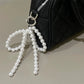 Pearl Beaded Bow Keychain Y2K Bag Charm Cute Gift Accessory