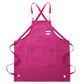 Canvas Apron Flexible Crossback Work Apron For Kitchen Chef Restaurant Cafe Fall 2025 Sturdy Pockets