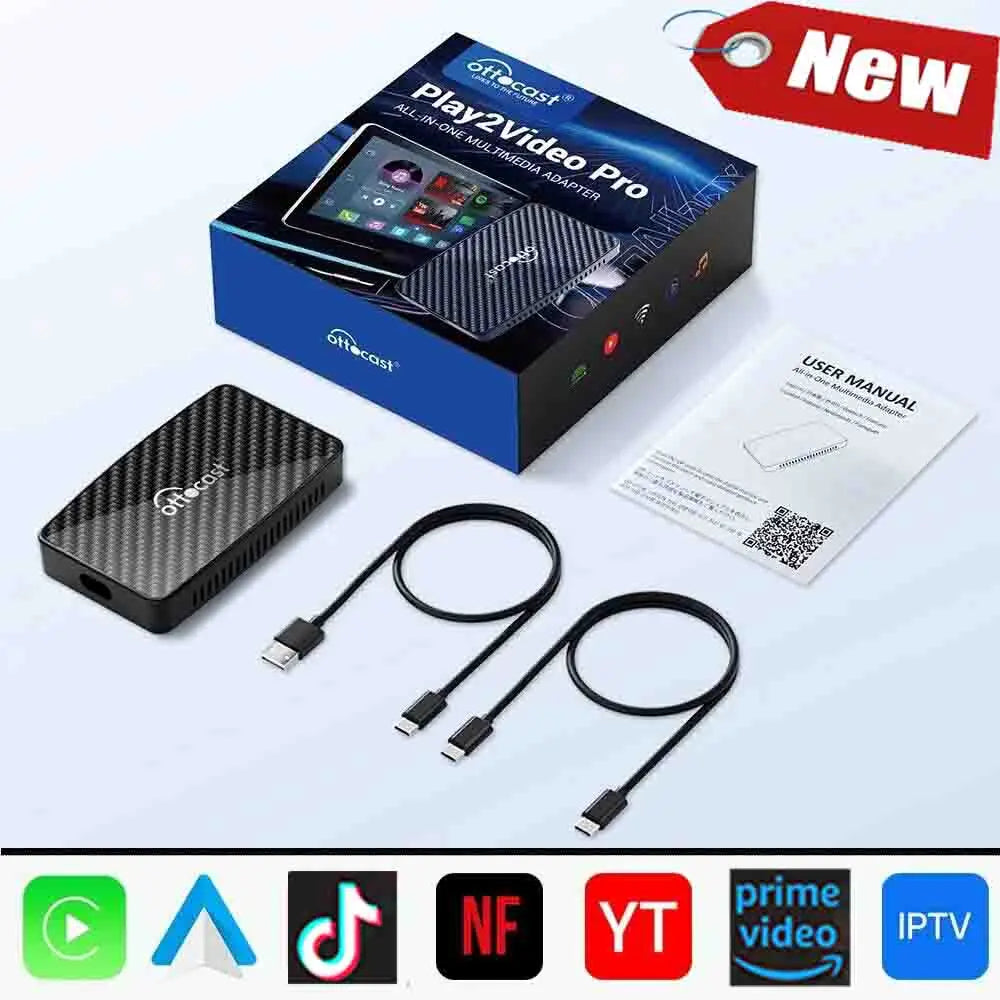 CarPlay Box Cordless AI Car Adapter Built In YouTube Netflix Android Auto 5G WiFi Fall 2025 For Most Cars