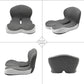 Comfort-Grip Lumbar Support for Office Chair and Car, Stress Relief – Memory Foam Seat Cushion