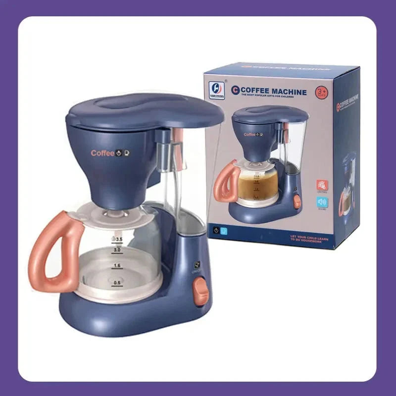 Pretend Kitchen Playset - Motor-Driven Vacuum, Juicer, Washing Machine & Water Sweeper Toys for Kids