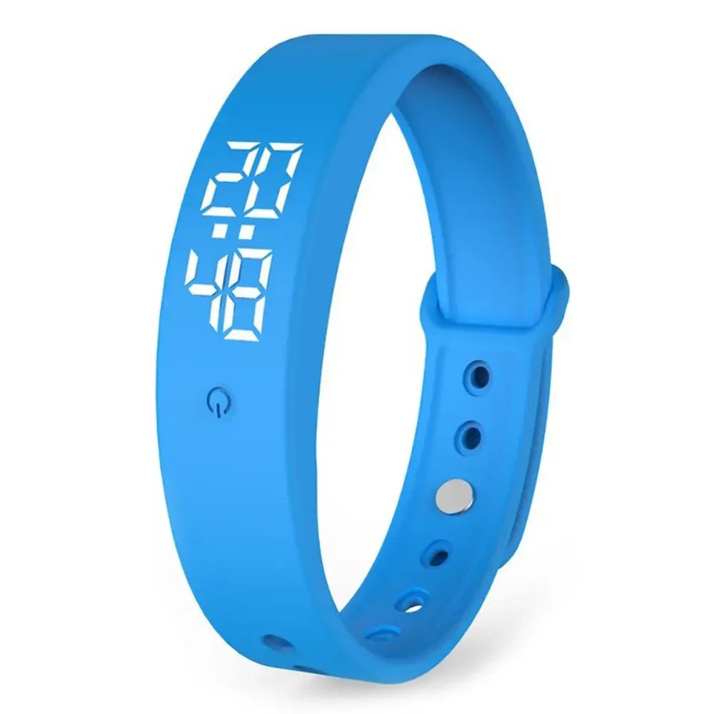 Smart Bracelet Silicone Band Fitness Tracker Water-Resistant Body Temperature Monitor Vibration Alarm Spring 2026 Trend