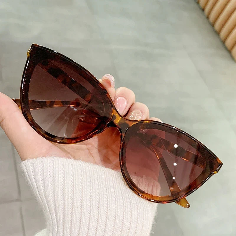 Eye Cat Sunglasses Large Frame Retro Minimalist Gradient UV400 Summer 2026 Fashion Gift Idea