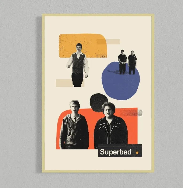 Movie Retro Poster Canvas Collage Mid Century Wall Art