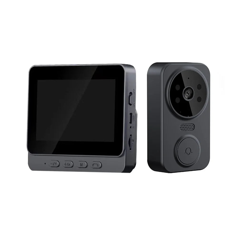 Wireless2026 Edition Video Doorbell Bundle Smart Security Kit With Night Vision 2.4G WiFi Cloud Storage Spring