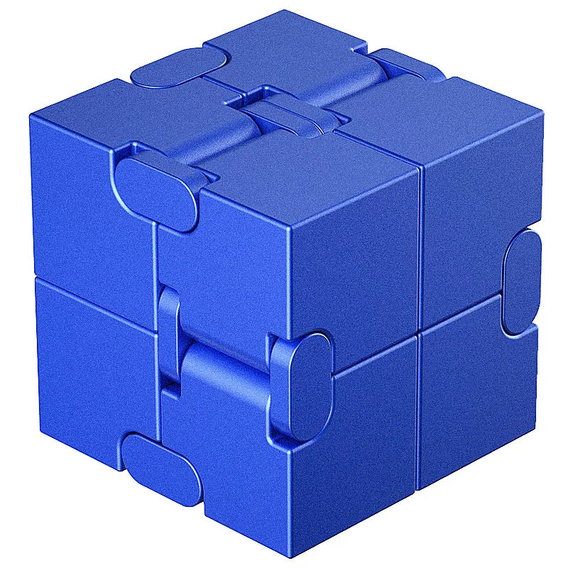 Metal Magic Cube Stress Relief Toy Travel-Friendly Puzzle Focus