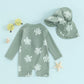 Light Toddler Boys Rash Guard Swimsuit - Long Sleeve, Turtle Print, Polyester, Beachwear