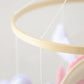 Crib Wooden Mobile Felt Bear Musical Newborn Sensory Toys