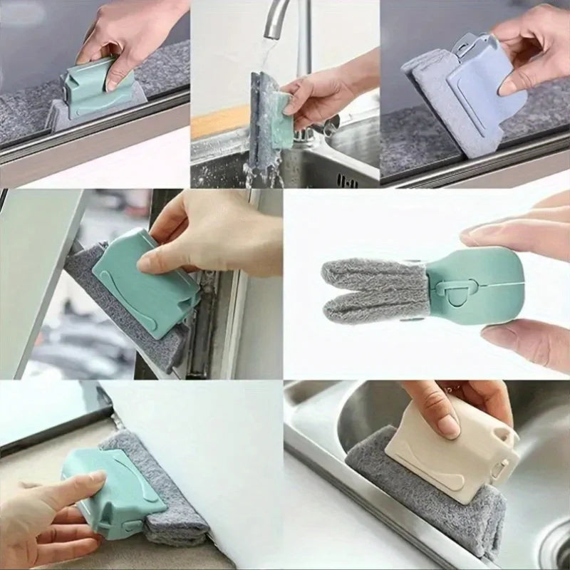 Household Cleaning Window Slot Brush - Kitchen Window Groove Cleaner Device for Simple Cleaning