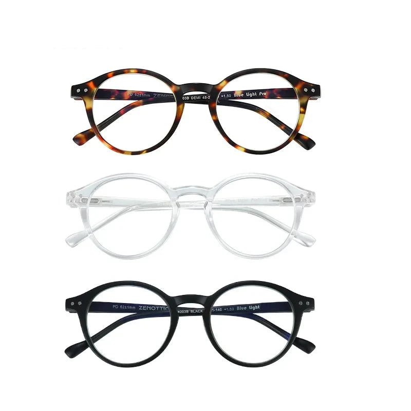 Blue2026 Edition Light Blocking Reading Glasses Presbyopic Computer Eyewear Anti-Glare Diopter 0 To 4.0 Back To School