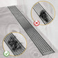 Drain Shower Hair Catcher Mesh Filter Self Adhesive Cuttable Roll Disposable Hair Filter For Bathroom And Kitchen Sink