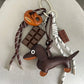 Rope Braid Bag Charm Leather Dachshund Keychain Aesthetic