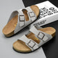 Summer Leather Men Sandals - Sturdy Anti-Slip Outdoor Beach Casual Shoes for Women