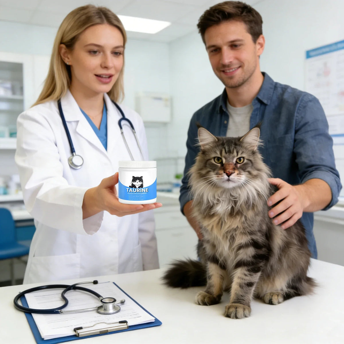 Heart Support Immune Eye Health Organic Kitten Formula 2026 – Taurine Powder Supplement for Cats 200ml