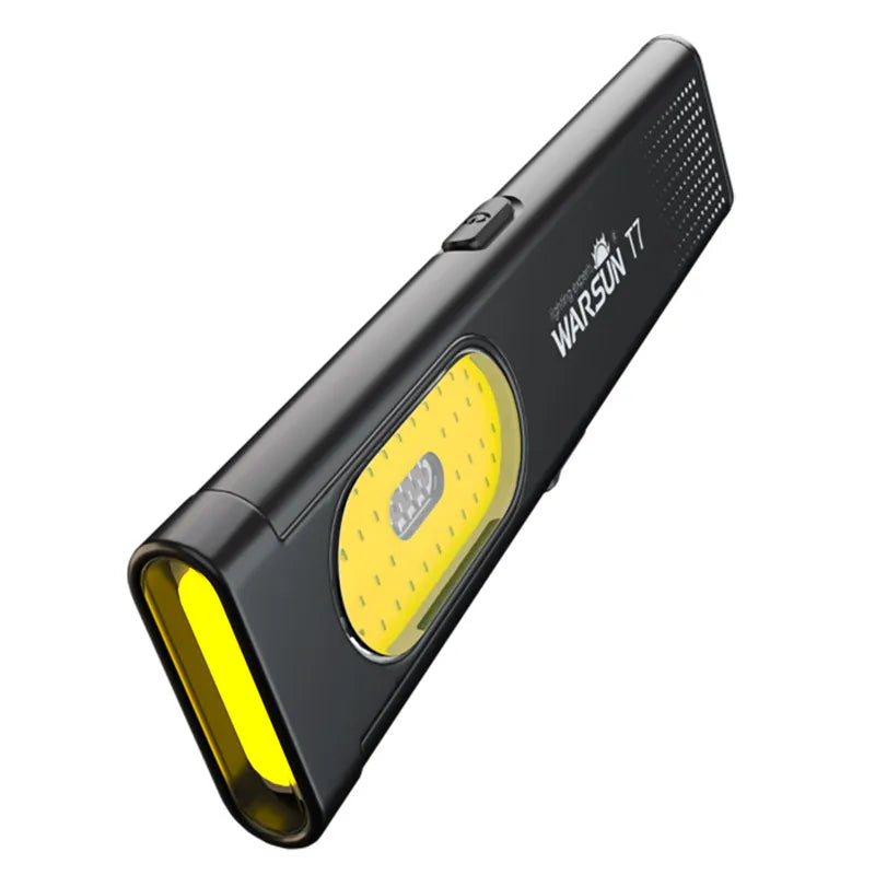 LED Keychain Flashlight 600Lm USB-C Battery-Powered Mini Torch Light Travel-Friendly Work Light With Magnet