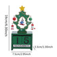 Wooden Christmas Countdown Calendar Ornament Tabletop Decor