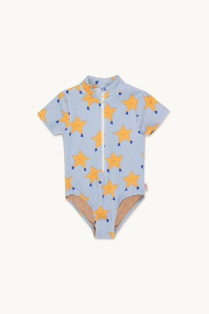 Light unisex one-piece swimsuit - casual cut, nylon, beach & pool wear for kids