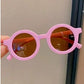 Kids Sunglasses Round Frame Anti-UV400 for 1-7 Year Olds, Children's Sun Protection, Trendy Design