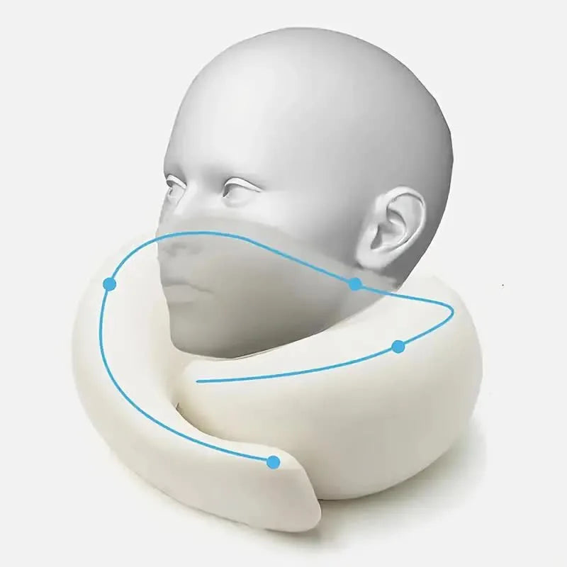 Memory Foam Travel Neck Pillow U Shaped Snail Style Travel-Friendly Comfort-Grip Support For Summer Travel 2026 Cotton Cover