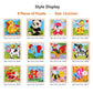 Wooden Kids Jigsaw Puzzle - Montessori Cartoon Animal Vehicle Educational Toy for Children