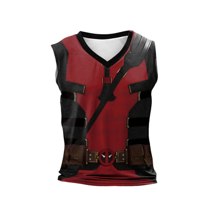 Deadpool & Wolverine Inspired Superhero Compression Tank Top - Great for Cosplay