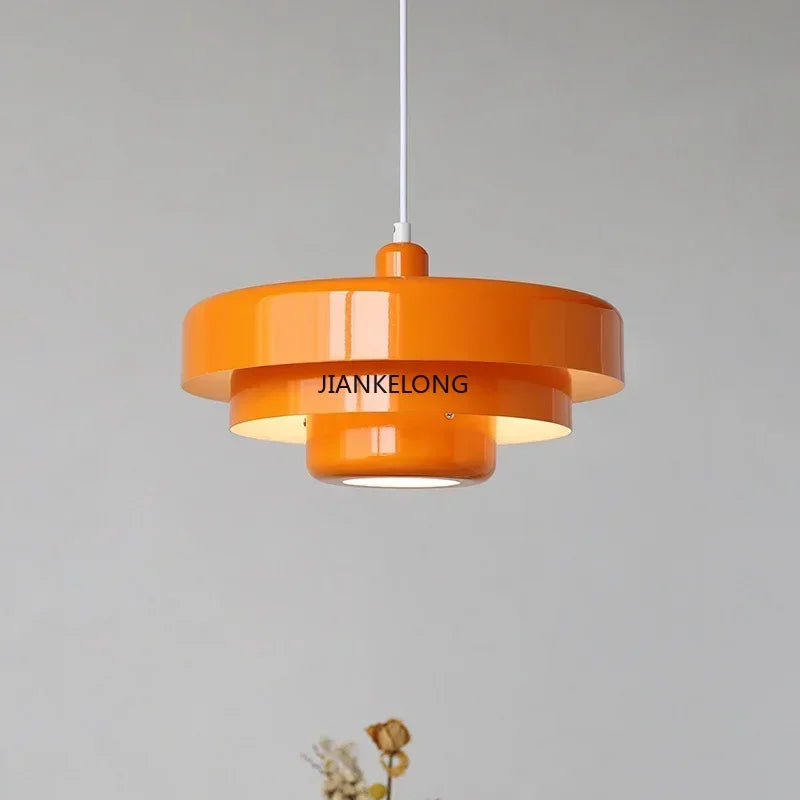 Lamp Pendant Retro Danish Chandelier - Fall 2026 Decor for Cafes and Homes, Cozy Ambient Lighting