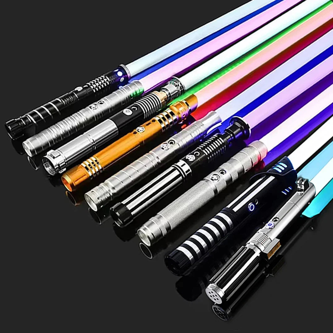 Lightsaber RGB Metal Hilt Sword Toy Cosplay 2025 Collectible Prop Battery-Powered Flashing LED Gift